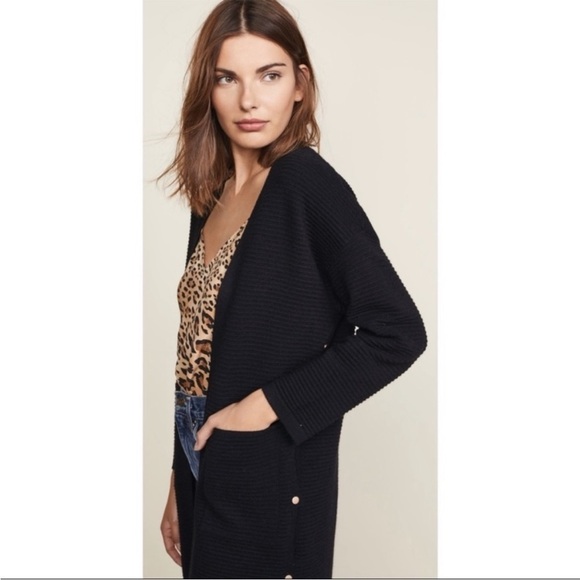 J.O.A Ribbed Button Side Cardigan sweater size M just one answer - Picture 4 of 15